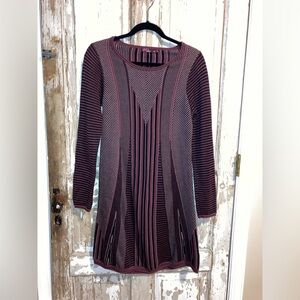Prana Whitley Lightweight Sweater Dress size Extra Small - Burgundy